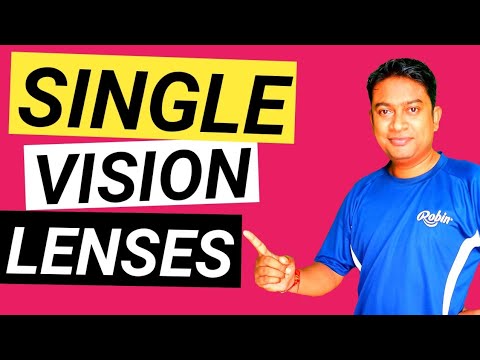 Single Vision Glasses, Single Vision Lenses Means in Hindi