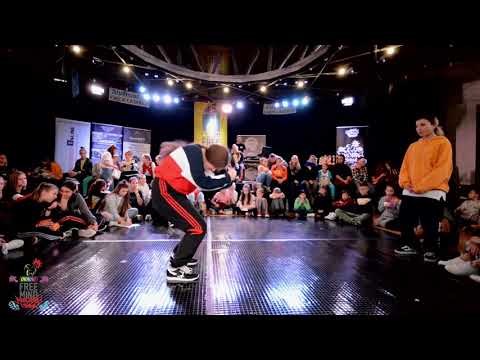 Free Mind 2018 / Top16 Hip Hop 1vs1 / 13-16 lat / Tina vs Doma