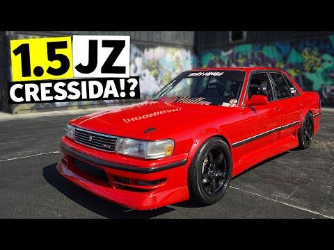 Rowdy 1.5JZ Toyota Cressida DESTROYS our K-Rails Drifting the Burnyard!