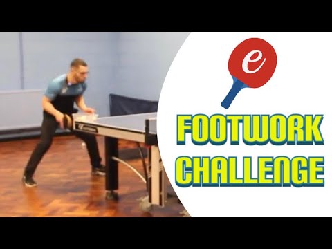 Table Tennis Footwork Challenge | eBaTT CHALLENGE #10