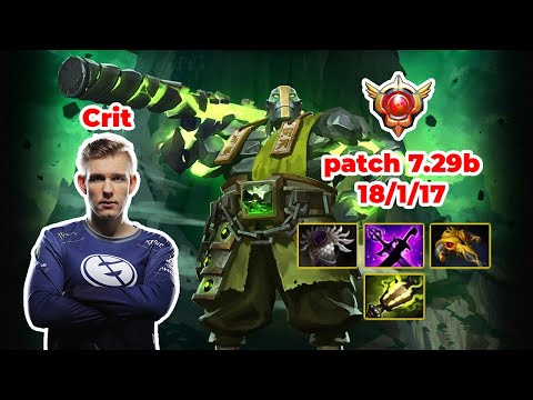 EG.Crit Earth Spirit Mid - DOTA 2 7.29b - MMR rank - Dota2 Gameplay [Learn To PRO dota2]