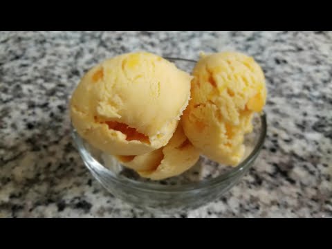 No Churn Canned Peach Ice Cream | So Good | 3 Ingredients | Easy
