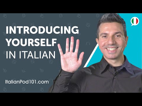 Learn How to Introduce Yourself in Italian | Can Do #1