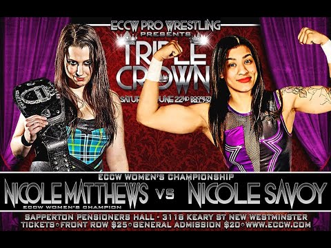 Nicole Matthews vs. Nicole Savoy - Women's Championship (6/22/19) | ECCW Match of the Week