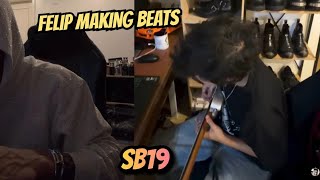 SB19 Felip Making Beats Working on New Songs in the Studio