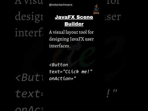 67   JavaFX Scene Builder #shorts #java #indiantechnoera