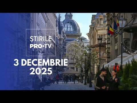 Știrile PRO TV - 3 Decembrie 2025 | Luptă strânsă pentru Capitală