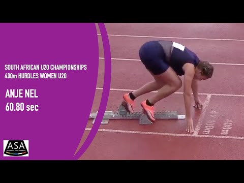 Anje Nel vince i Campionati ASA femminili U20 dei 400 metri ostacoli, Potchefstroom nella 60.80 -...