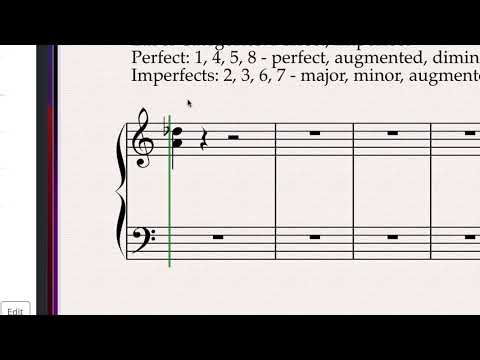 Music Fundamentals: Interval Categories and Perfect Interval Quality