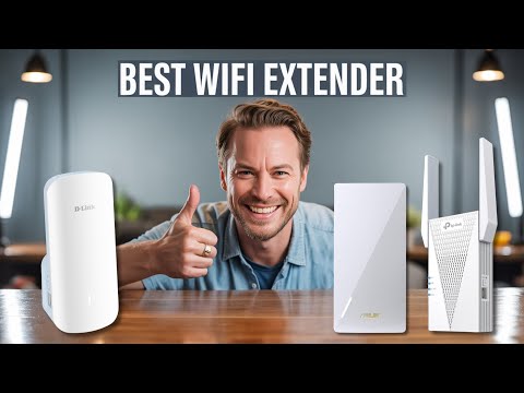 WiFi Extender, 2026 15X Fastest WiFi 6 Booster AX1800 Dual Band (5.8/2.4GHz) 17,999 sq.ft Long Range and 135+ Devices, WiFi Extender Signal Booster for Home with Ethernet Port (White) video review thumbnail