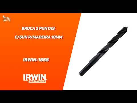 Broca de 3 Pontas para Mourão 9/32 Pol.  - Video