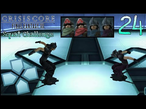 Crisis Core : Final Fantasy VII - Walkthrough Gameplay - Part 24 - Squat Challenge - (PPSSPP)