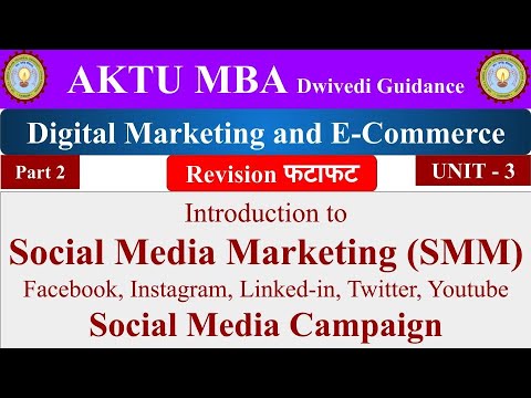 Digital Marketing and E Commerce mba, Digital Marketing and E Commerce aktu, Social media marketing