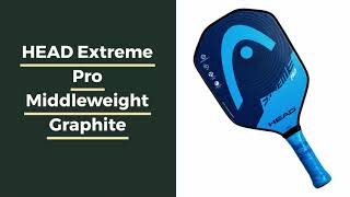 Video thumbnail: HEAD Extreme Pro Middleweight Graphite Pickleball Paddle