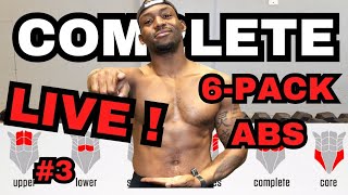 COMPLETE 6 PACK ABS WORKOUT 2024 - NO EQUIPMENT NEEDED LIVE (DAY #3)