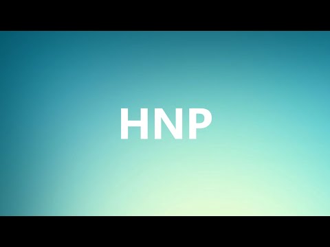 HNP - Medical Definition and Pronunciation