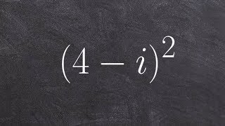 ALG2 Unit 3   Multiplying a complex number squared to simplify the expression
