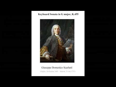 Sonata in G major K. 455 Domenico Scarlatti. Moog synthesizer