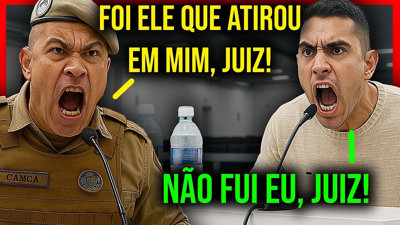 🔴MENTIROSO! ELE AT1R0U NO POLICIAL E FOI CONFRONTADO NO JÚRI!🔴