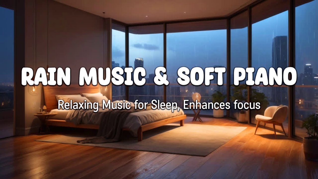 Piano and Rain Sounds for Deep Relaxation and Better Sleep