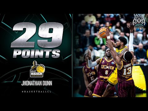 Jhonathan Dunn with 9 triples on 🔥 | Play-Ins - Game 1 | Basketball Champions League 2022/23