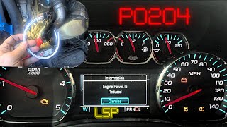 Quick P0204 Duramax L5P Diesel  Number 4 injector Plug change, Fix Limp Mode #fuelinjector #duramax