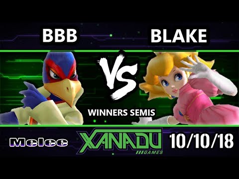 S@X 271 SSBM -  BBB (Falco) Vs.  Blake (Peach) Smash Melee Winners Semis