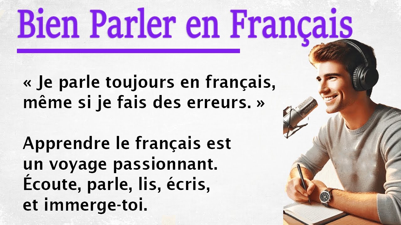 Speaking in French is My Habit | Story for Beginners (A1-A2) | How to Speak In French Daily