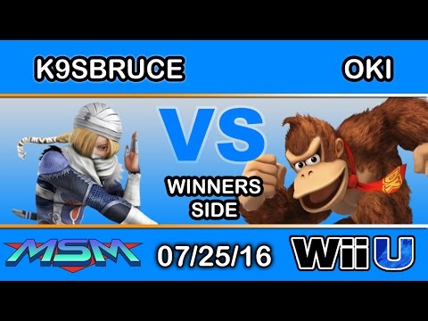 MSM 59 - NIPS | K9sBruce (Sheik) Vs. SCB | Oki (Donkey Kong) Winners Side - Smash Wii U