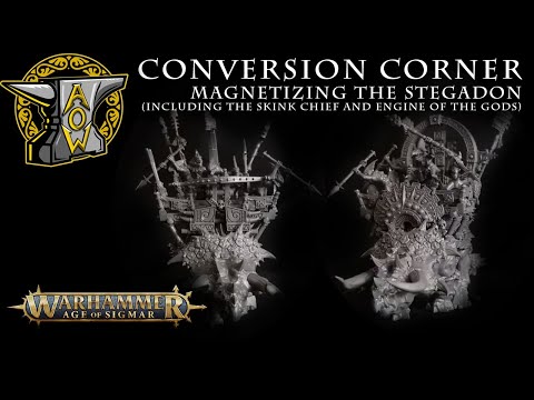 Conversion Corner: Magnetizing the Stegadon (Including Skink Chief and Engine of the Gods)