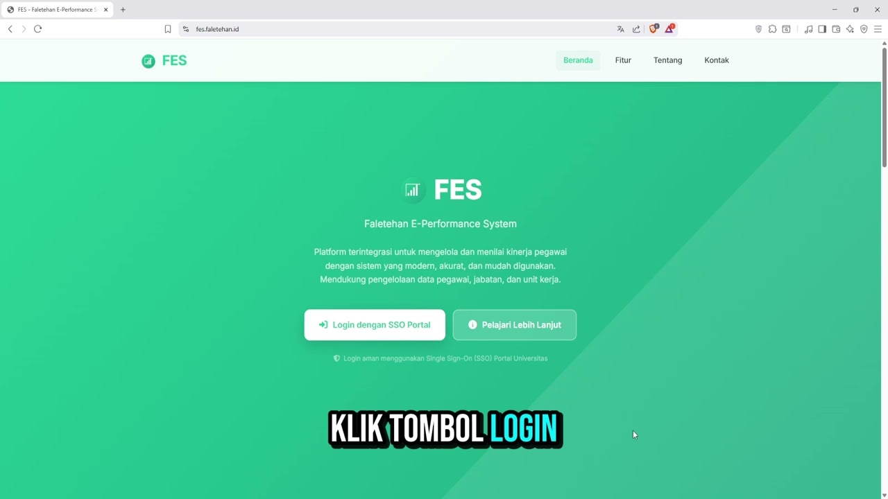 Panduan Login FES Kinerja
