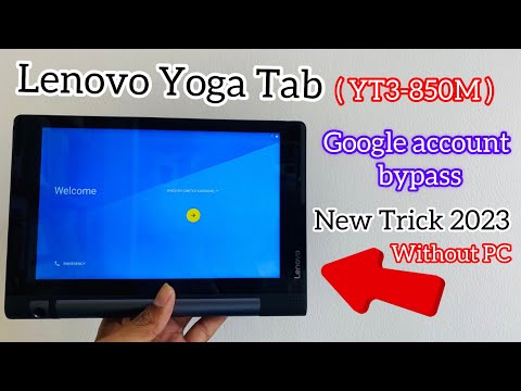 Lenovo Yoga tab ( YT3-850M ) Google Account Bypass Without PC New Tricks! 2023