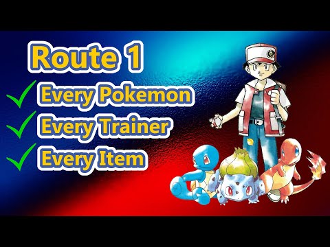 Pokemon Red & Blue Checklist Guide Route 1 / Pallet Town / Viridian City