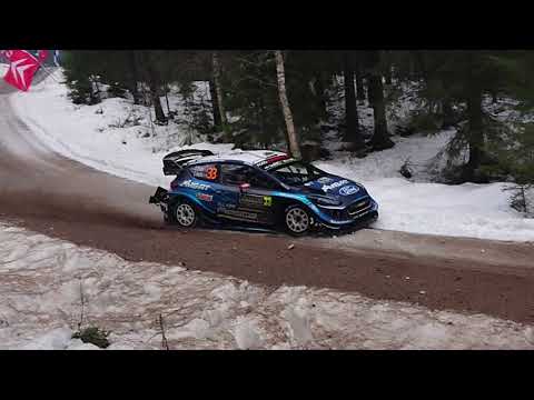 Rally Sweden WRC 2019-02-16 SS14 (Vargåsen 2) at Älgtjärn - Evans