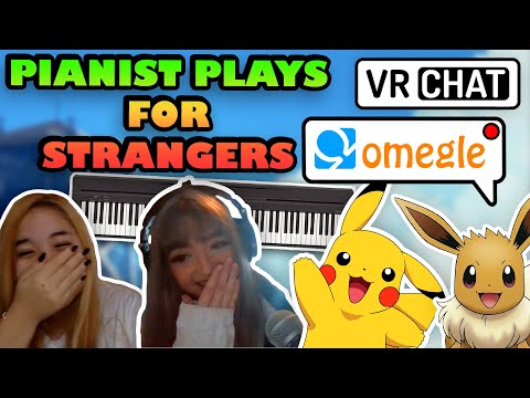 VRChat Pianist Plays Piano for Strangers on Omegle #1 - HILARIOUS REACTIONS