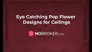 Stunning POP Flower Designs for Ceilings. #interiordesign #popdesign #ceilingdesign #NoBroker