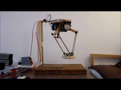 DIY Delta Robot using stepper motors - 1st Demonstrator