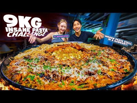 INSANE 9KG Pasta Challenge Ft. Supercatkei! | Hawker Pasta Hidden Gem?!