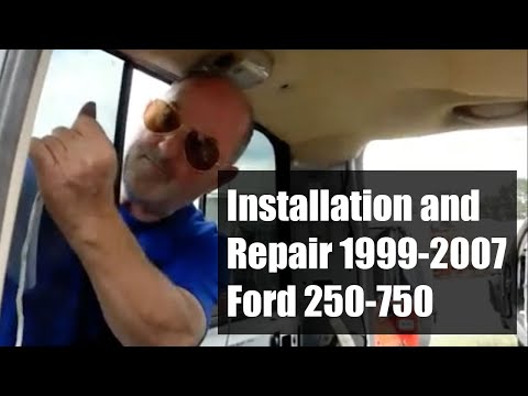 1999-2007 Ford F 250-750 super duty back glass install / removal