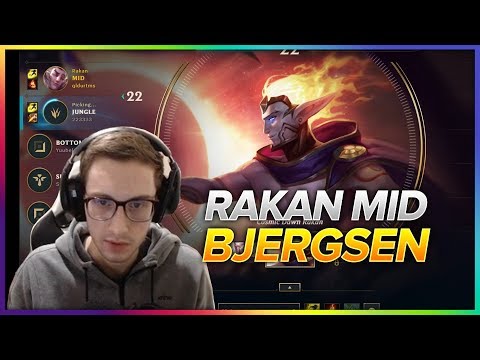 624. Bjergsen Rakan vs Yasuo Mid - Patch 8.8 Season 8 - BJERGSEN STREAM