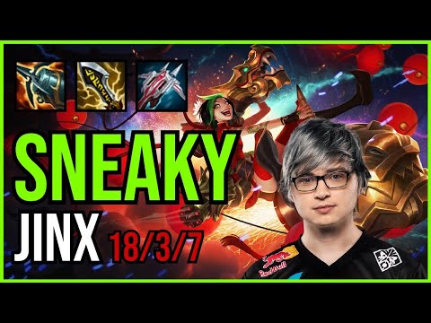 SNEAKY - JINX vs CAITLYN ADC - NA Challenger - Patch 11.6