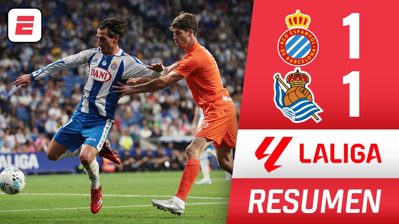 ESPANYOL y REAL SOCIEDAD cierran la temporada con un empate 1-1 en Cornellà | La Liga | Resumen