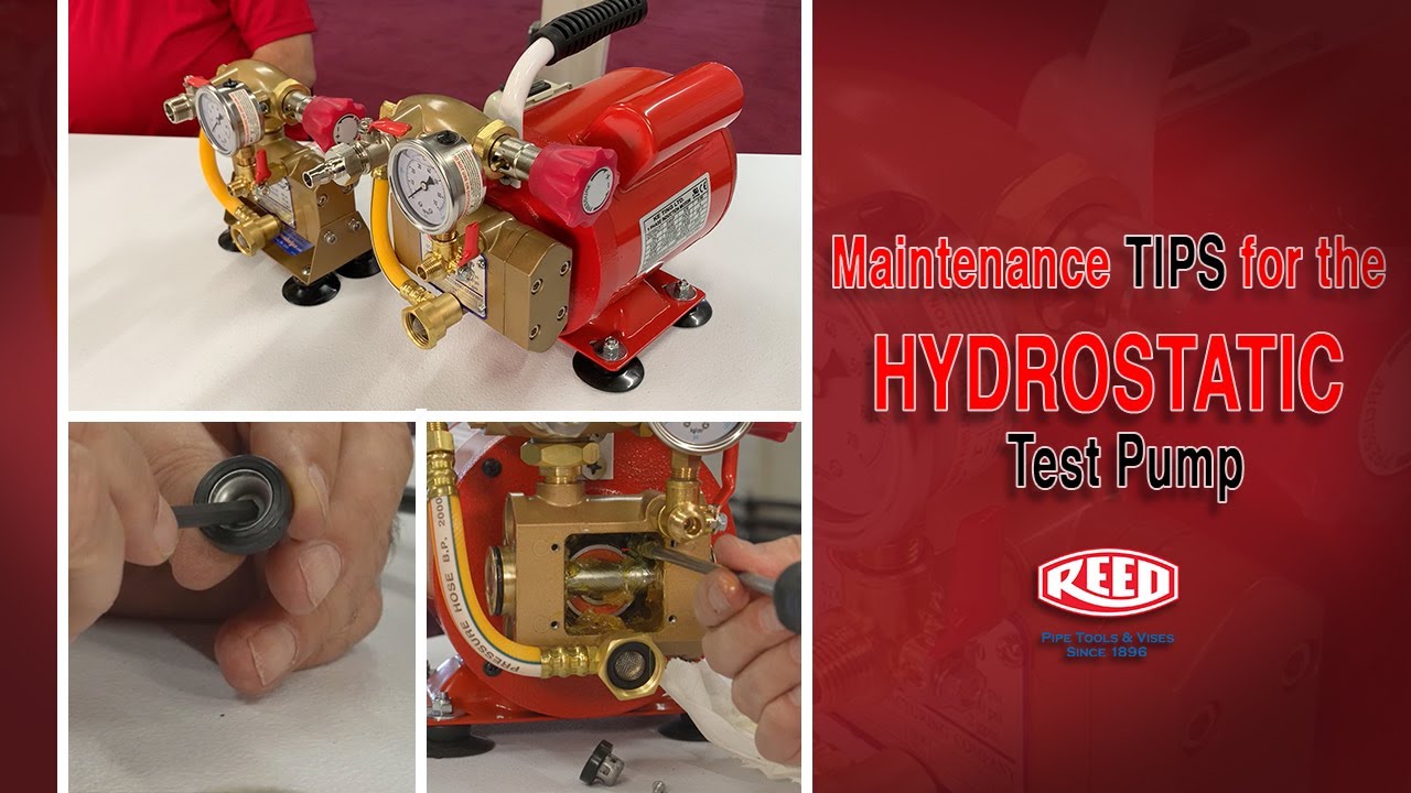 Hydrostatic Test Pump Maintenance Tips - Reed Manufacturing