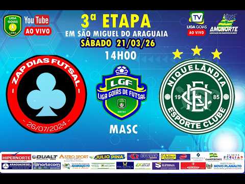 LIGA GOIÁS 2026  -  ZAP DIAS SÃO JOÃO D ALIANÇA X NIQUELÂNDIA EC. - MASC