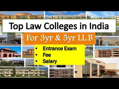 Top 10 Law Colleges in India, Exams, Fees, Placements