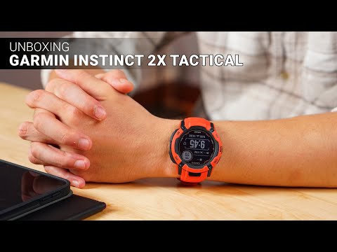 Unbox + Trên tay Đồng hồ thông minh Garmin Instinct 2X Solar - Tactical Edition