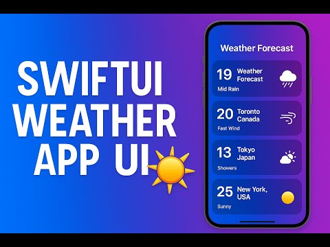 Build a Stunning SwiftUI Weather App UI in 10 Minutes | Beginner SwiftUI Tutorial