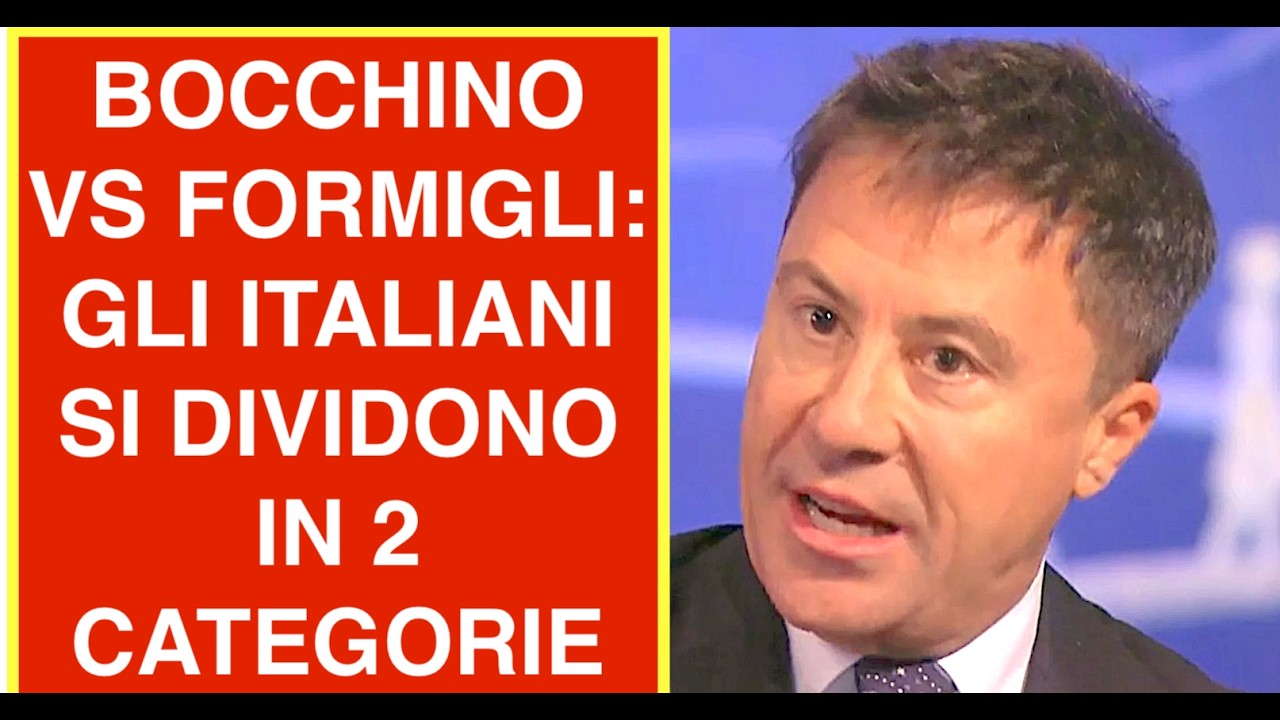 BOCCHINO VS FORMIGLI: GLI ITALIANI SI DIVIDONO IN 2 CATEGORIE