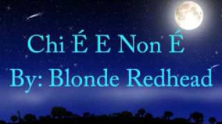 Chi e e non e Blonde Redhead
