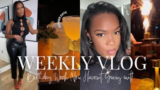 VLOG: BIRTHDAY WEEKEND + NEW HAIRCUT + DINNER DATE + SHOPPING HAUL